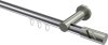 10214211-XX1239 Innenlauf Gardinenstange Aluminium / Metall 20 mm Ø PLATON - Zoena Chrom / Edelstahl-Optik