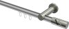 10214211-103339 Innenlauf Gardinenstange Aluminium / Metall 20 mm Ø PLATON - Zoena Silbergrau / Edelstahl-Optik