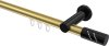 10214211-XX3829 Innenlauf Gardinenstange Aluminium / Metall 20 mm Ø PLATON - Zoena Messing-Optik / Schwarz