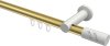 10214211-XX3832 Innenlauf Gardinenstange Aluminium / Metall 20 mm Ø PLATON - Zoena Messing-Optik / Weiß