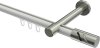 10214225-103239 Innenlauf Gardinenstange Aluminium / Metall 20 mm Ø PRESTIGE - Zoena Weiß / Edelstahl-Optik