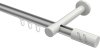 10214225-103332 Innenlauf Gardinenstange Aluminium / Metall 20 mm Ø PRESTIGE - Zoena Silbergrau / Weiß