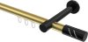 10214225-XX3829 Innenlauf Gardinenstange Aluminium / Metall 20 mm Ø PRESTIGE - Zoena Messing-Optik / Schwarz