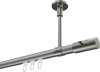10214233-XX3339 Innenlauf Gardinenstange Aluminium / Metall 20 mm Ø SONETTE - Zoena Silbergrau / Edelstahl-Optik