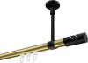 10214233-XX3829 Innenlauf Gardinenstange Aluminium / Metall 20 mm Ø SONETTE - Zoena Messing-Optik / Schwarz