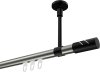 10214233-XX3929 Innenlauf Gardinenstange Aluminium / Metall 20 mm Ø SONETTE - Zoena Edelstahl-Optik / Schwarz