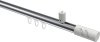10214234-XX1232 Innenlauf Gardinenstange Aluminium / Metall 20 mm Ø SONIUS - Zoena Chrom / Weiß