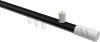 10214234-XX2932 Innenlauf Gardinenstange Aluminium / Metall 20 mm Ø SONIUS - Zoena Schwarz / Weiß