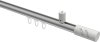 10214234-XX3332 Innenlauf Gardinenstange Aluminium / Metall 20 mm Ø SONIUS - Zoena Silbergrau / Weiß