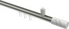10214234-XX3932 Innenlauf Gardinenstange Aluminium / Metall 20 mm Ø SONIUS - Zoena Edelstahl-Optik / Weiß