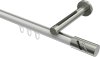 10214245-103239 Innenlauf Gardinenstange Aluminium / Metall 20 mm Ø SITENO - Zoena Weiß / Edelstahl-Optik