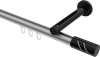 10214245-XX3329 Innenlauf Gardinenstange Aluminium / Metall 20 mm Ø SITENO - Zoena Silbergrau / Schwarz