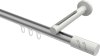 10214245-XX3332 Innenlauf Gardinenstange Aluminium / Metall 20 mm Ø SITENO - Zoena Silbergrau / Weiß