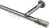 10214245-103339 Innenlauf Gardinenstange Aluminium / Metall 20 mm Ø SITENO - Zoena Silbergrau / Edelstahl-Optik
