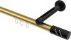 10214245-XX3829 Innenlauf Gardinenstange Aluminium / Metall 20 mm Ø SITENO - Zoena Messing-Optik / Schwarz