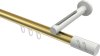 10214245-XX3832 Innenlauf Gardinenstange Aluminium / Metall 20 mm Ø SITENO - Zoena Messing-Optik / Weiß