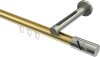 10214245-XX3839 Innenlauf Gardinenstange Messing-Optik / Edelstahl-Optik 20 mm Ø SITENO - Zoena