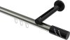 10214245-XX3929 Innenlauf Gardinenstange Aluminium / Metall 20 mm Ø SITENO - Zoena Edelstahl-Optik / Schwarz