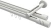 10214246-XX32 Innenlauf Gardinenstange Aluminium / Metall 20 mm Ø 2-läufig SITENO - Zoena Weiß