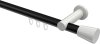 10214611-102932 Innenlauf Gardinenstange Aluminium / Metall 20 mm Ø PLATON - Sitra Schwarz / Weiß