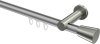 10214611-XX3339 Innenlauf Gardinenstange Aluminium / Metall 20 mm Ø PLATON - Sitra Silbergrau / Edelstahl-Optik