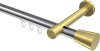 10214625-XX1238 Innenlauf Gardinenstange Aluminium / Metall 20 mm Ø PRESTIGE - Sitra Chrom / Messing-Optik