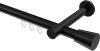 10214625-1029 Innenlauf Gardinenstange Aluminium / Metall 20 mm Ø PRESTIGE - Sitra Schwarz