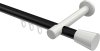 10214625-102932 Innenlauf Gardinenstange Aluminium / Metall 20 mm Ø PRESTIGE - Sitra Schwarz / Weiß