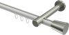 10214625-103239 Innenlauf Gardinenstange Aluminium / Metall 20 mm Ø PRESTIGE - Sitra Weiß / Edelstahl-Optik