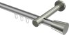 10214625-XX3339 Innenlauf Gardinenstange Aluminium / Metall 20 mm Ø PRESTIGE - Sitra Silbergrau / Edelstahl-Optik