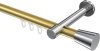 10214625-XX3812 Innenlauf Gardinenstange Aluminium / Metall 20 mm Ø PRESTIGE - Sitra Messing-Optik / Chrom