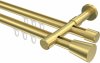 10214626-XX38 Innenlauf Gardinenstange Messing-Optik 20 mm Ø 2-läufig PRESTIGE - Sitra