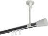 10214633-XX1232 Innenlauf Gardinenstange Aluminium / Metall 20 mm Ø SONETTE - Sitra Chrom / Weiß