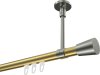 10214633-XX3839 Innenlauf Gardinenstange Messing-Optik / Edelstahl-Optik 20 mm Ø SONETTE - Sitra