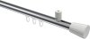 10214634-XX1232 Innenlauf Gardinenstange Aluminium / Metall 20 mm Ø SONIUS - Sitra Chrom / Weiß