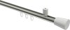 10214634-XX3932 Innenlauf Gardinenstange Aluminium / Metall 20 mm Ø SONIUS - Sitra Edelstahl-Optik / Weiß
