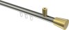 10214634-XX3938 Innenlauf Gardinenstange Edelstahl-Optik / Messing-Optik 20 mm Ø SONIUS - Sitra