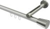 10214645-103239 Innenlauf Gardinenstange Aluminium / Metall 20 mm Ø SITENO - Sitra Weiß / Edelstahl-Optik