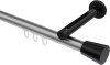 10214645-XX3329 Innenlauf Gardinenstange Aluminium / Metall 20 mm Ø SITENO - Sitra Silbergrau / Schwarz