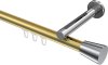 10214645-XX3812 Innenlauf Gardinenstange Aluminium / Metall 20 mm Ø SITENO - Sitra Messing-Optik / Chrom
