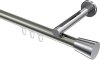 10214645-XX3912 Innenlauf Gardinenstange Aluminium / Metall 20 mm Ø SITENO - Sitra Edelstahl-Optik / Chrom