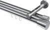 10214646-1012 Innenlauf Gardinenstange Aluminium / Metall 20 mm Ø 2-läufig SITENO - Sitra Chrom