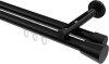 10214646-XX29 Innenlauf Gardinenstange Aluminium / Metall 20 mm Ø 2-läufig SITENO - Sitra Schwarz