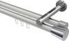 10214646-103212 Innenlauf Gardinenstange Aluminium / Metall 20 mm Ø 2-läufig SITENO - Sitra Weiß / Chrom