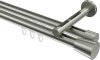 10214646-XX39 Innenlauf Gardinenstange Edelstahl-Optik 20 mm Ø 2-läufig SITENO - Sitra