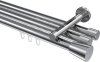 10214647-XX12 Innenlauf Gardinenstange Aluminium / Metall 20 mm Ø 3-läufig SITENO - Sitra Chrom