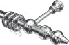 10280302-1012 Gardinenstange Metall / Kunststoff 28 mm Ø CLASSIC - Rondo Chrom