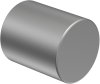 1113122-0233 Endstücke Livo (Kappe) Silbergrau für Gardinenstangen ausziehbar 16/13 mm Ø (2 Stück)