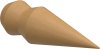 1116104-0230 Endstücke Doman (Doppelkegel) Buche lackiert für Gardinenstangen 16 mm Ø (2 Stück)