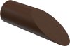 1116105-0219 Endstücke Franca (Schräge) Nussbaum lackiert für Gardinenstangen 16 mm Ø (2 Stück)